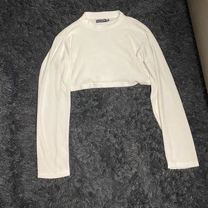 3 for $30plt cream long sleeve crop top
